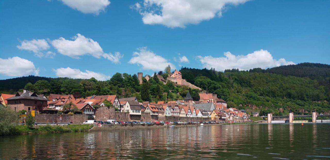 Appartement Schlossberg, Gasthaus Hirsch Hirschhorn Zewnętrze zdjęcie